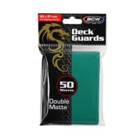 Deck Guards Double Matte Standard - Teal (50-Pack) - BCW Card Sleeves - Card Sleeves card