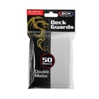 Deck Guards Double Matte Standard - White (50-Pack) - BCW Card Sleeves - Card Sleeves card