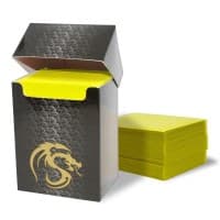 Deck Guards Double Matte Standard - Yellow (80-Pack) - BCW Card Sleeves - Card Sleeves card