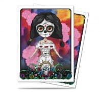 Dia De Los Muertos Doll Standard Size Deck Protector Sleeves (50-Pack) - Ultra Pro Card Sleeves - Card Sleeves card