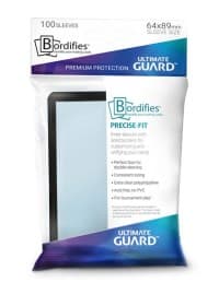 Double Matte Sleeve - Bordifies Precision-fit Black (100-Pack) - Ultimate Guard Card Sleeves - Card Sleeves card
