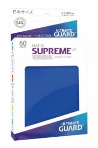Double Matte Sleeve - Supreme UX Sleeves Japanese Blue (60-Pack) - Ultimate Guard Card Sleeves - Card Sleeves card