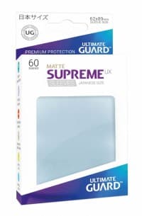 Double Matte Sleeve - Supreme UX Sleeves Japanese Clear (60-Pack) - Ultimate Guard Card Sleeves - Card Sleeves card