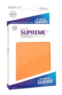 Double Matte Sleeve - Supreme UX Sleeves Japanese Orange (60-Pack) - Ultimate Guard Card Sleeves - Card Sleeves card