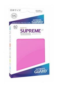 Double Matte Sleeve - Supreme UX Sleeves Japanese Pink (60-Pack) - Ultimate Guard Card Sleeves - Card Sleeves card