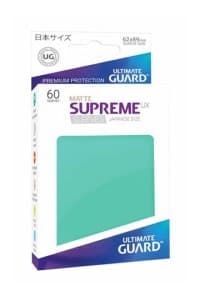 Double Matte Sleeve - Supreme UX Sleeves Japanese Turquoise (60-Pack) - Ultimate Guard Card Sleeves - Card Sleeves card