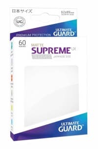 Double Matte Sleeve - Supreme UX Sleeves Japanese White (60-Pack) - Ultimate Guard Card Sleeves - Card Sleeves card