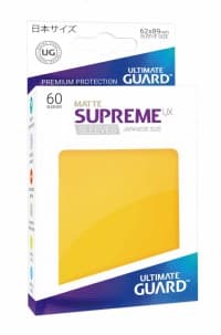 Double Matte Sleeve - Supreme UX Sleeves Japanese Yellow (60-Pack) - Ultimate Guard Card Sleeves - Card Sleeves card