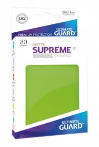 Double Matte Sleeve - Supreme UX Sleeves Light Green (80-Pack) - Ultimate Guard Card Sleeves - Card Sleeves card