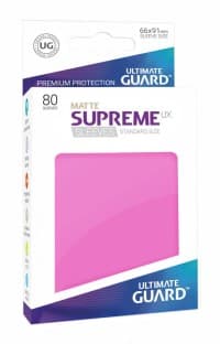 Double Matte Sleeve - Supreme UX Sleeves Pink (80-Pack) - Ultimate Guard Card Sleeves - Card Sleeves card