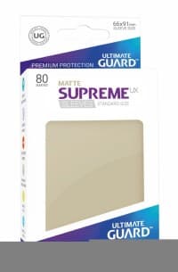 Double Matte Sleeve - Supreme UX Sleeves Sand (80-Pack) - Ultimate Guard Card Sleeves - Card Sleeves card
