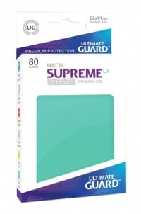 Double Matte Sleeve - Supreme UX Sleeves Turquoise (80-Pack) - Ultimate Guard Card Sleeves - Card Sleeves card