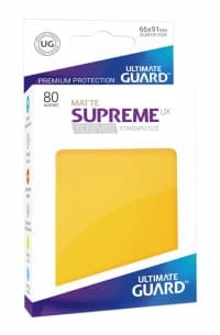 Double Matte Sleeve - Supreme UX Sleeves Yellow (80-Pack) - Ultimate Guard Card Sleeves - Card Sleeves card