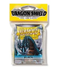 Dragon Shield Japanese Sleeves - Black (50-Pack) - Dragon Shield Card Sleeves - Card Sleeves card