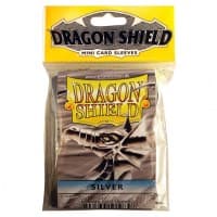 Dragon Shield Japanese Sleeves - Silver (50-Pack) - Dragon Shield Card Sleeves - Card Sleeves card
