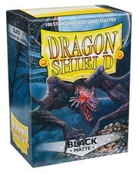 Dragon Shield Matte Sleeves - Black (100-Pack) - Dragon Shield Card Sleeves - Card Sleeves card