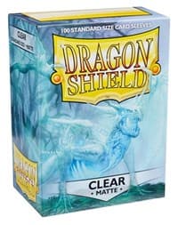Dragon Shield Matte Sleeves - Clear (100-Pack) - Dragon Shield Card Sleeves - Card Sleeves card