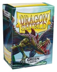 Dragon Shield Matte Sleeves - Green (100-Pack) - Dragon Shield Card Sleeves - Card Sleeves card