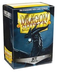 Dragon Shield Matte Sleeves - Jet (100-Pack) - Dragon Shield Card Sleeves - Card Sleeves card