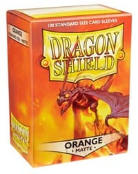 Dragon Shield Matte Sleeves - Orange (100-Pack) - Dragon Shield Card Sleeves - Card Sleeves card