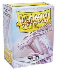 Dragon Shield Matte Sleeves - White (100-Pack) - Dragon Shield Card Sleeves - Card Sleeves card