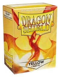 Dragon Shield Matte Sleeves - Yellow (100-Pack) - Dragon Shield Card Sleeves - Card Sleeves card
