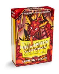 Dragon Shield Matte Japanese Sleeves - Crimson (60-Pack) - Dragon Shield Card Sleeves - Card Sleeves card