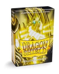 Dragon Shield Matte Japanese Sleeves - Yellow (60-Pack) - Dragon Shield Card Sleeves - Card Sleeves card