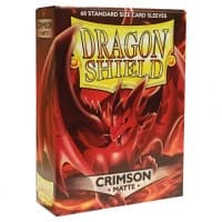 Dragon Shield Matte Sleeves - Crimson (60-Pack) - Dragon Shield Card Sleeves - Card Sleeves card