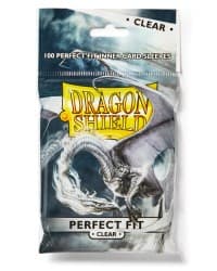 Dragon Shield Perfect Fit - Clear/Clear (100-Pack) - Dragon Shield Card Sleeves - Card Sleeves card