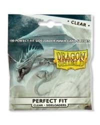 Dragon Shield Perfect Fit Sideloaders - Clear (100-Pack) - Dragon Shield Card Sleeves - Card Sleeves card