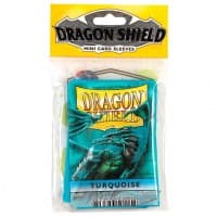 Dragon Shield Japanese Sleeves - Turquoise (50-Pack) - Dragon Shield Card Sleeves - Card Sleeves card