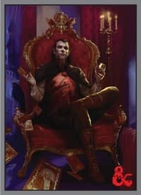 Dungeons and Dragons Count Strahd von Zarovich Standard Sized Deck Protector Sleeves (50-Pack) - Ultra Pro Card Sleeves - Card Sleeves card