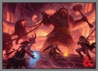 Dungeons and Dragons Fire Giant Standard Sized Deck Protector Sleeves (50-Pack) - Ultra Pro Card Sleeves - Card Sleeves card