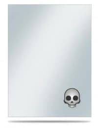 Emoji: Skull Standard Sleeve Covers (50-Pack) - Ultra Pro Card Sleeves - Card Sleeves card