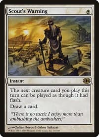 Scout's Warning - Future Sight - Magic: The Gathering card