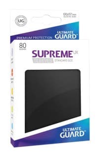 Gloss Sleeve - Supreme UX Sleeves Black (80-Pack) - Ultimate Guard Card Sleeves - Card Sleeves card