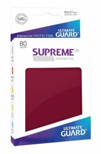 Gloss Sleeve - Supreme UX Sleeves Burgundy (80-Pack) - Ultimate Guard Card Sleeves - Card Sleeves card