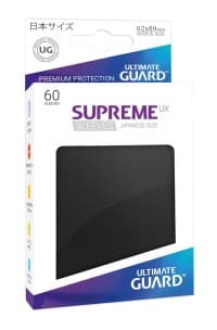Gloss Sleeve - Supreme UX Sleeves Japanese Black (60-Pack) - Ultimate Guard Card Sleeves - Card Sleeves card