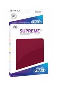 Gloss Sleeve - Supreme UX Sleeves Japanese Burgundy (60-Pack) - Ultimate Guard Card Sleeves - Card Sleeves card