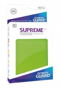 Gloss Sleeve - Supreme UX Sleeves Light Green (80-Pack) - Ultimate Guard Card Sleeves - Card Sleeves card