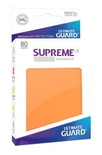 Gloss Sleeve - Supreme UX Sleeves Orange (80-Pack) - Ultimate Guard Card Sleeves - Card Sleeves card