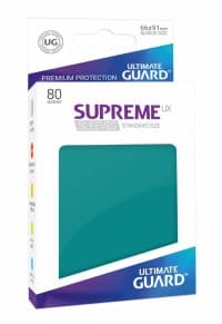 Gloss Sleeve - Supreme UX Sleeves Petrol Blue (80-Pack) - Ultimate Guard Card Sleeves - Card Sleeves card