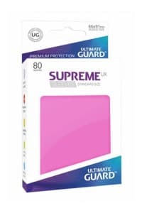 Gloss Sleeve - Supreme UX Sleeves Pink (80-Pack) - Ultimate Guard Card Sleeves - Card Sleeves card