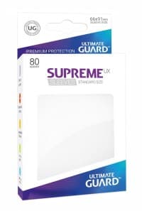 Gloss Sleeve - Supreme UX Sleeves White (80-Pack) - Ultimate Guard Card Sleeves - Card Sleeves card