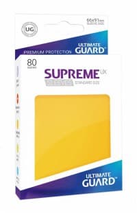 Gloss Sleeve - Supreme UX Sleeves Yellow (80-Pack) - Ultimate Guard Card Sleeves - Card Sleeves card