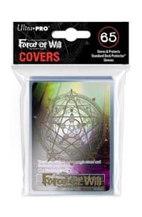 Gold Magic Circle Sleeve Covers for Force of Will with Black Stone Promo (65-Pack) - Ultra Pro Card Sleeves - Card Sleeves card