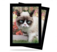 Grumpy Cat Flowers Standard Deck Protectors (50-Pack) - Ultra Pro Card Sleeves - Card Sleeves card