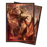 Hour of Devastation, Nicol Bolas, God-Pharaoh Deck Protector sleeves for Magic (80-Pack) - Ultra Pro Card Sleeves - Card Sleeves card