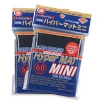 KMC Card Barrier - Hyper Matte Mini - Black (60-Pack) - KMC Card Sleeves - Card Sleeves card